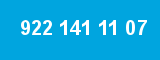 922 141 11 07